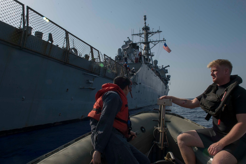 USS Donald Cook Sailors return from meet-and-greet aboard Israeli ship