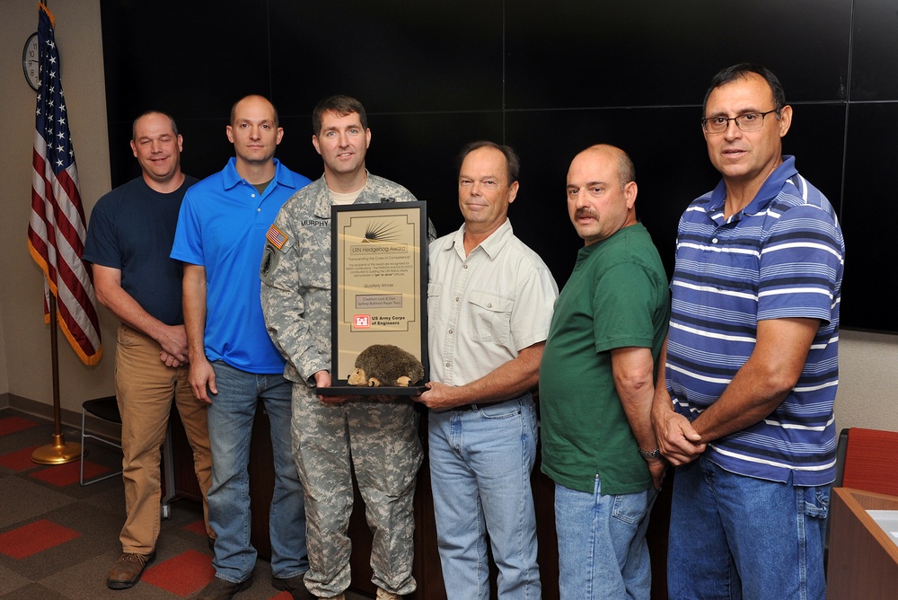 Cheatham repair team receives Nashville District’s Hedgehog Award