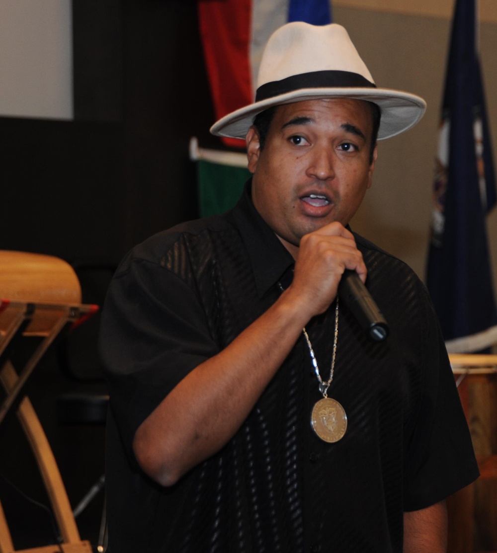 NOAA meteorologist speaks, performs at Navy Hispanic Heritage event