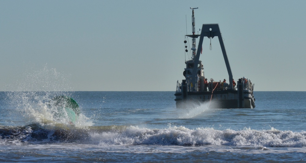 Coast Guard, Navy refloat buoy