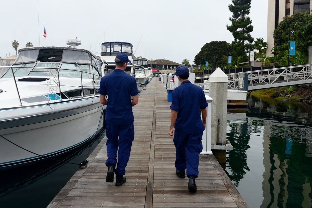 Coast Guard conducts patrols in Mission Bay to identify potential environmental hazards