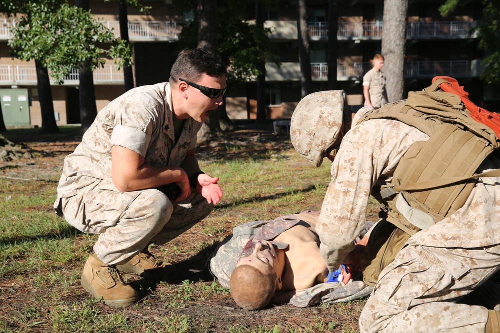 Marines, sailors prepare to treat combat wounds