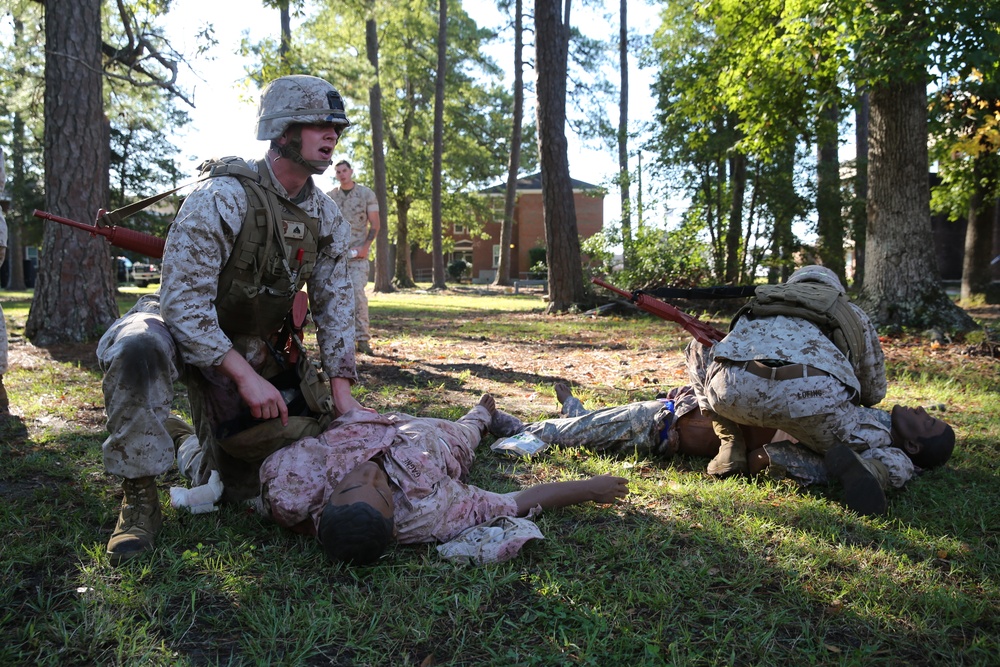 Marines, sailors prepare to treat combat wounds