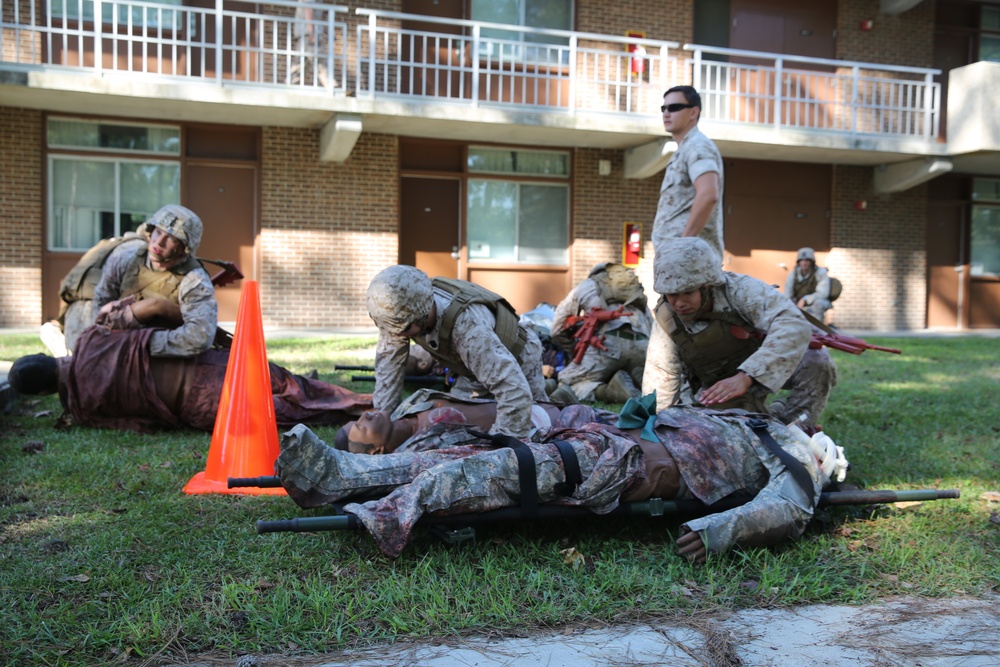 Marines, sailors prepare to treat combat wounds