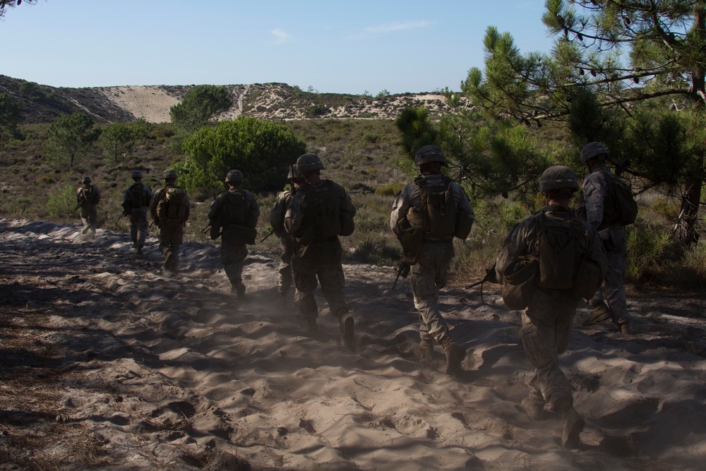 26th MEU and Portuguese Marines live fire exercise