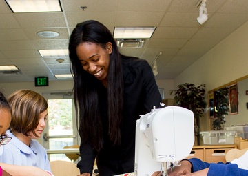 Cody CDC children create pillows for domestic violence awareness