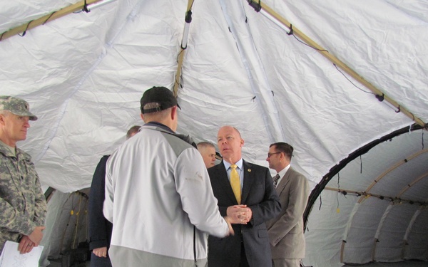 USAR CXO tours 7th MSC command tent
