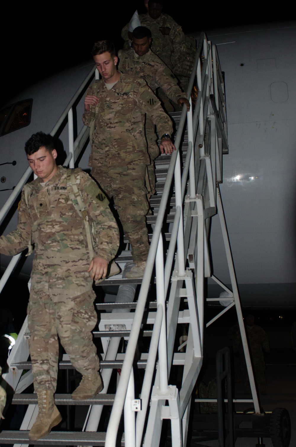 U.S. Soldiers from 3rd Battalion, 69th Armor Regiment arrive in Lithuania