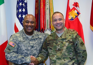 Brig. Gen. William F. Graham visited at Caserma Ederle in Vicenza, Italy