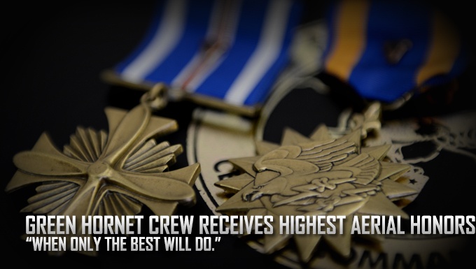 Green Hornet crew receives highest aerial honors