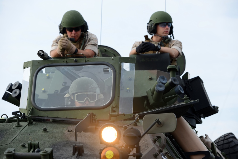 4th Light Armored Reconnaissance Battalion Conducts Road Test in Rota, Spain