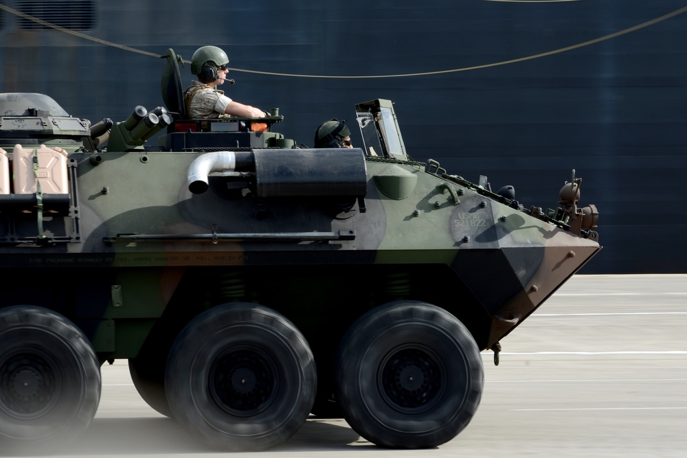 4th Light Armored Reconnaissance Battalion Conducts Road Test in Rota, Spain