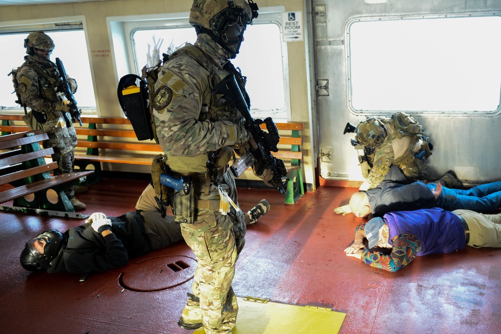Coast Guard’s Maritime Security Response Team (MSRT) trains in Hyannis