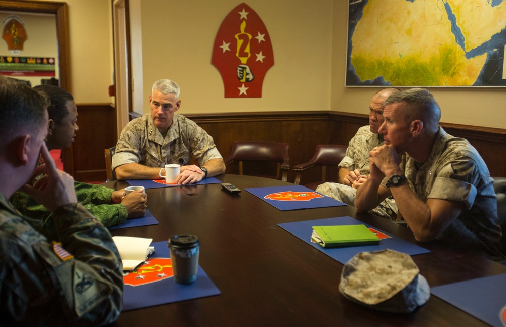 Belize Defence Force leaders visit Camp Lejeune