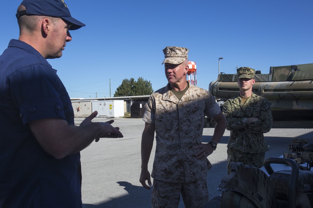 Belize Defence Force leaders visit Camp Lejeune