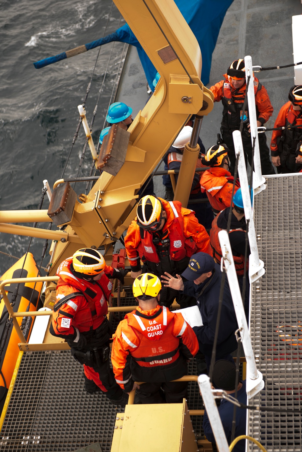 Coast Guard Cutter Midgett LMR boardings