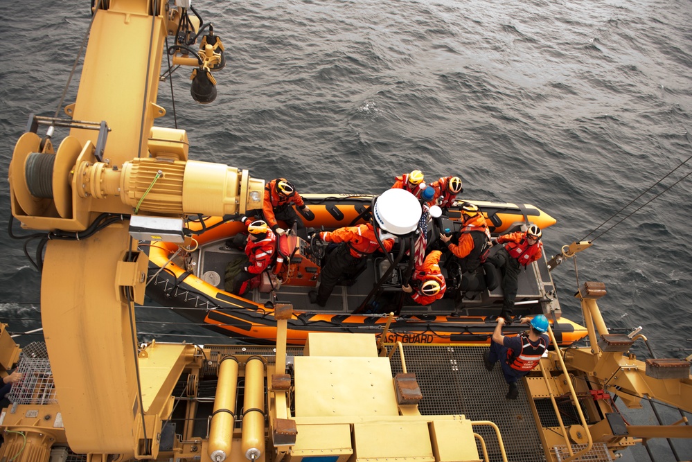 Coast Guard Cutter Midgett LMR boardings