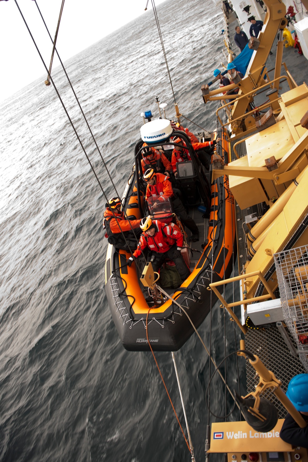 Coast Guard Cutter Midgett LMR boardings