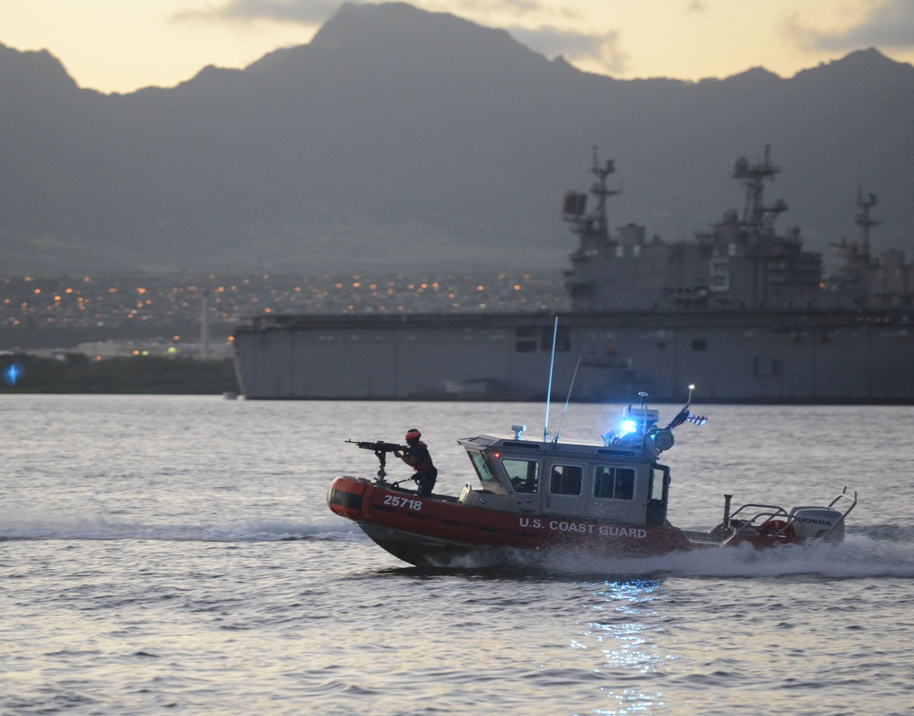 Coast Guard Station Honolulu tactical small boat training