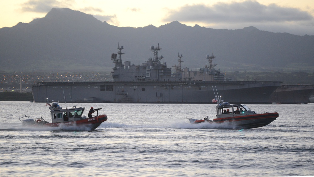 Coast Guard Station Honolulu tactical small boat training