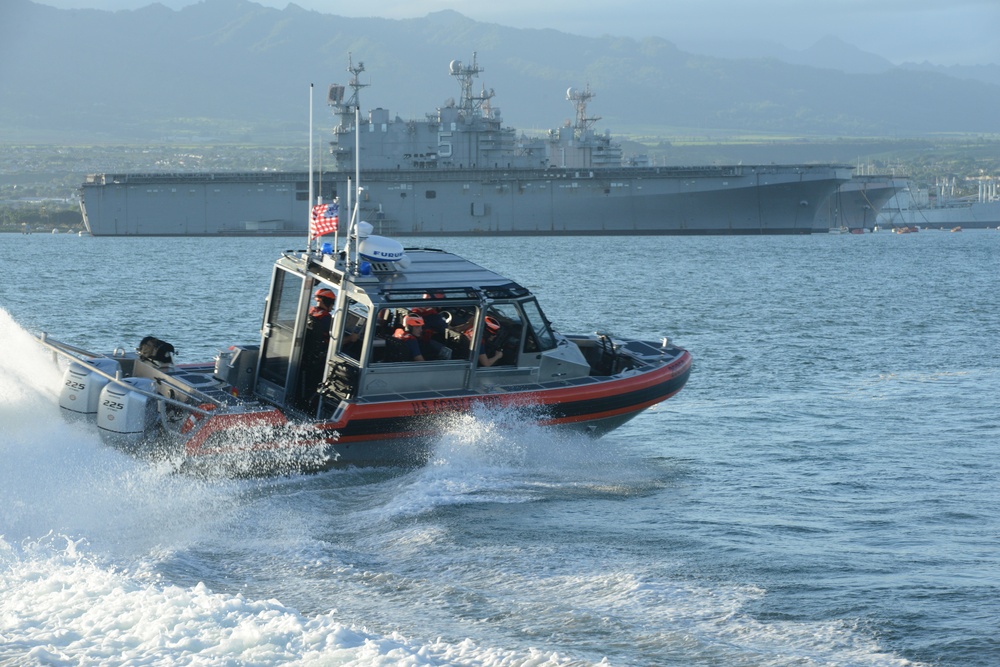 Coast Guard Station Honolulu tactical small boat training