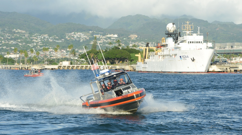 Coast Guard Station Honolulu tactical small boat training