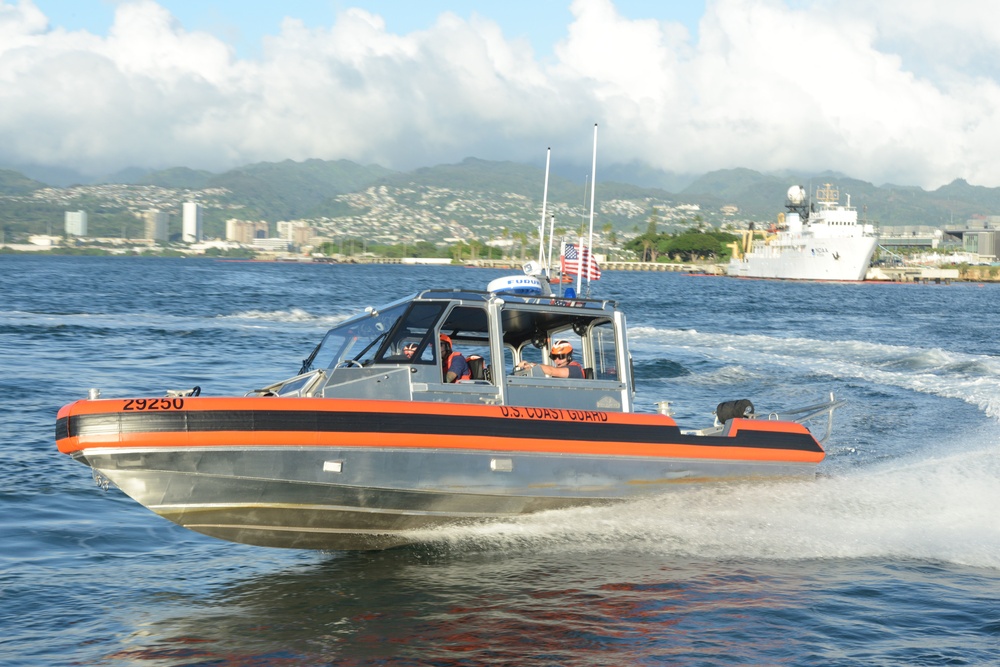 Coast Guard Station Honolulu tactical small boat training