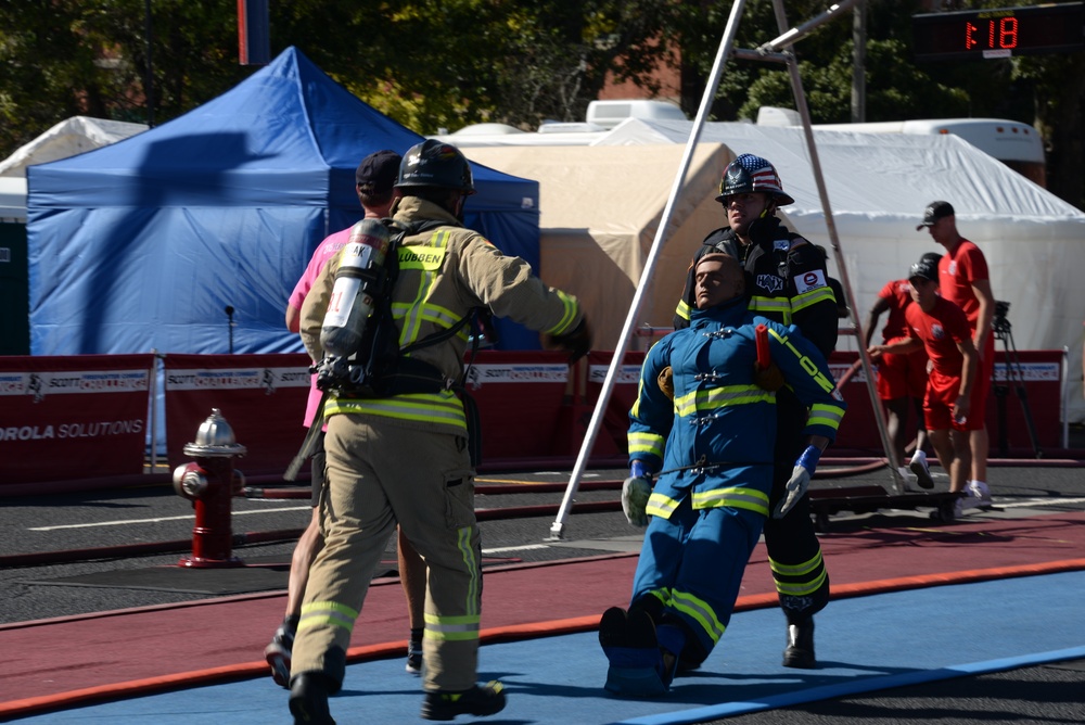 Maxwell fire fighters compete in Fire Fighter Combat Challenge