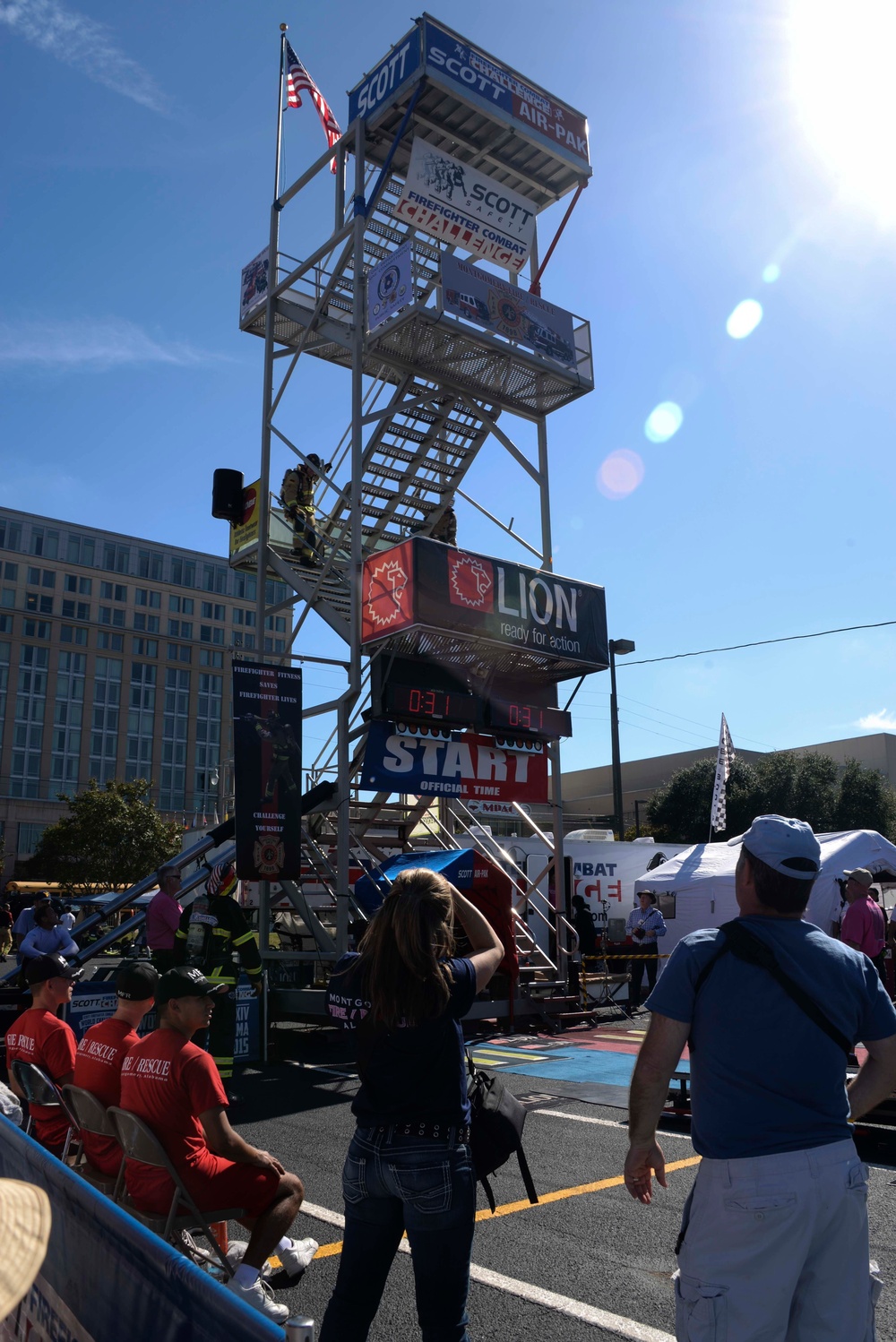 Maxwell firefighters compete in Fire Fighter Combat Challenge