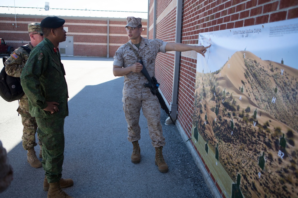 Belize Defence Force visits School of Infantry-East