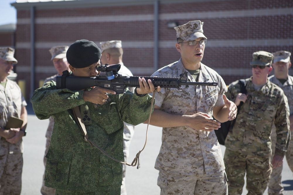 Belize Defence Force visits School of Infantry-East