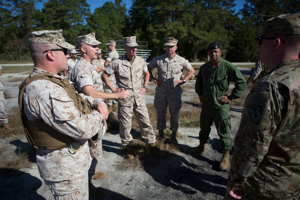 Belize Defence Force visits School of Infantry-East