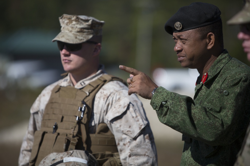 Belize Defence Force visits School of Infantry-East