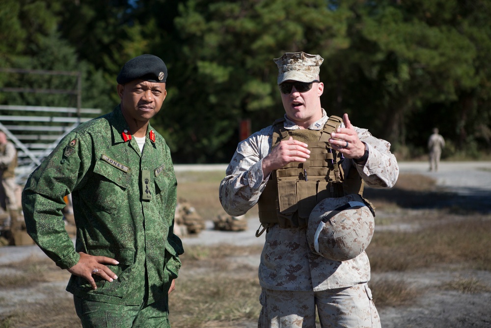 Belize Defence Force visits School of Infantry-East