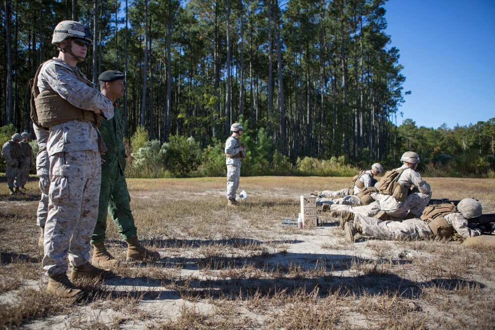 Belize Defence Force visits School of Infantry-East