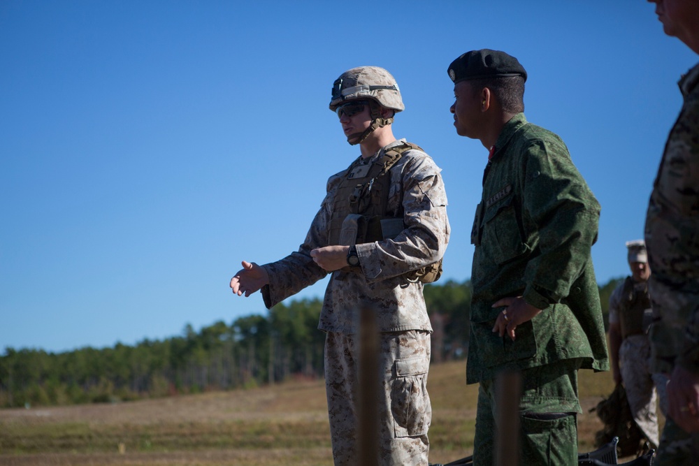 Belize Defence Force visits School of Infantry-East