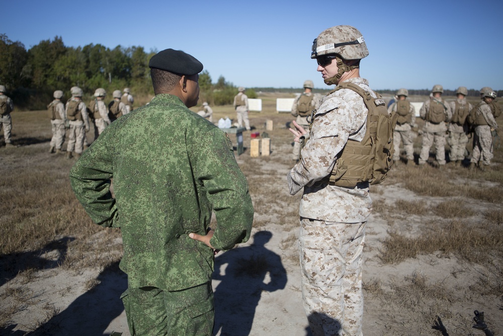 Belize Defence Force visits School of Infantry-East