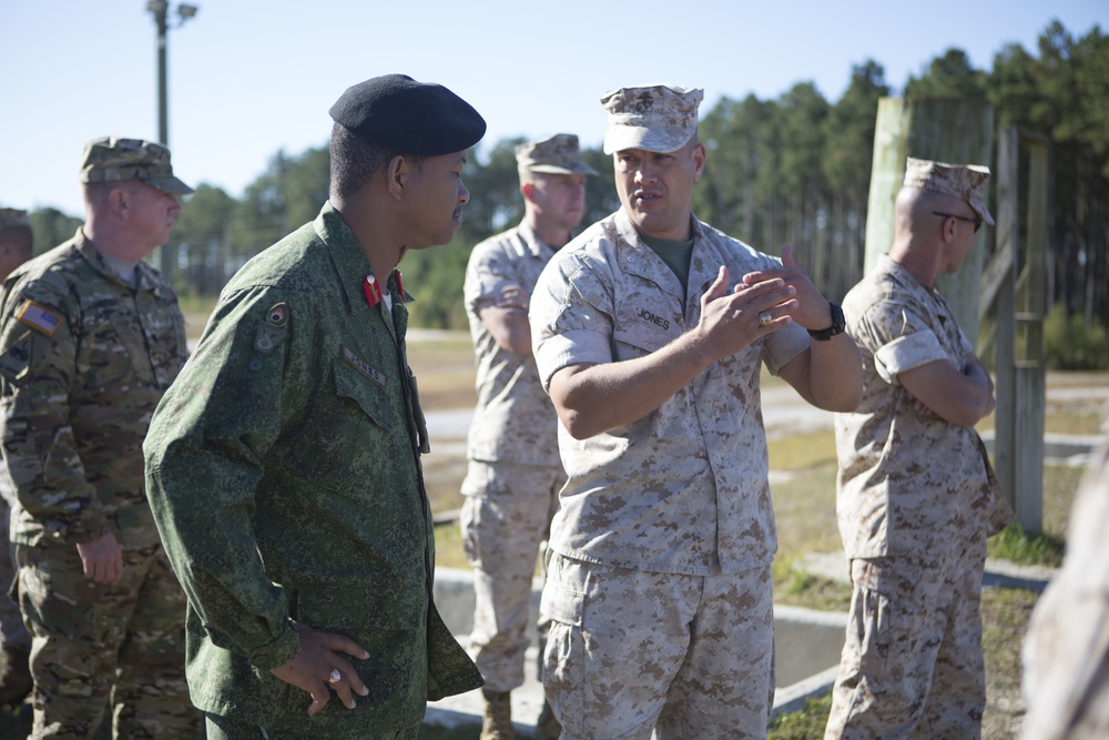 Belize Defence Force visits School of Infantry-East