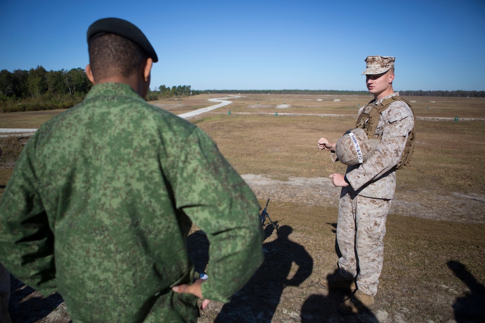 Belize Defence Force visits School of Infantry-East