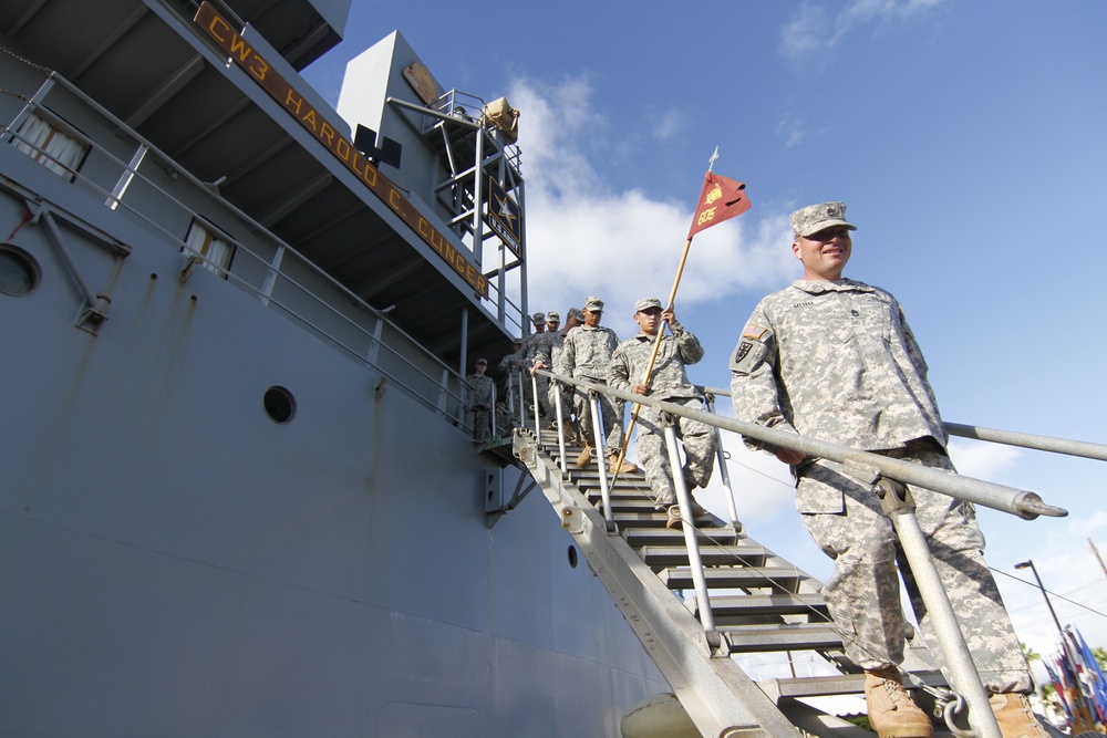 Army Mariners complete trans-pacific voyage supporting Pacific Pathways multinational exercises