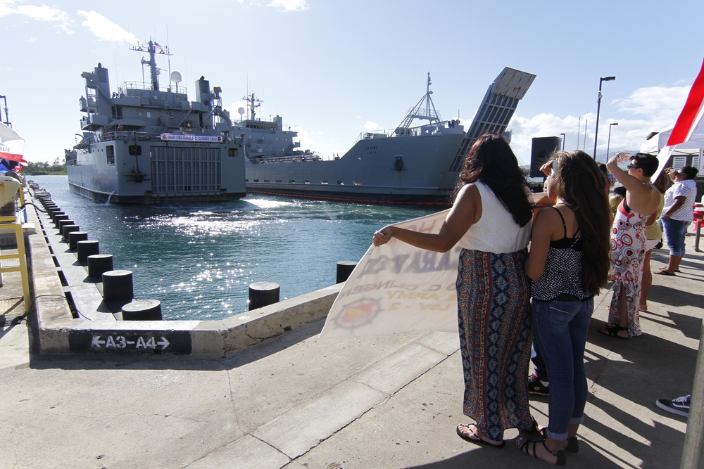 Army Mariners complete trans-pacific voyage supporting Pacific Pathways multinational exercises