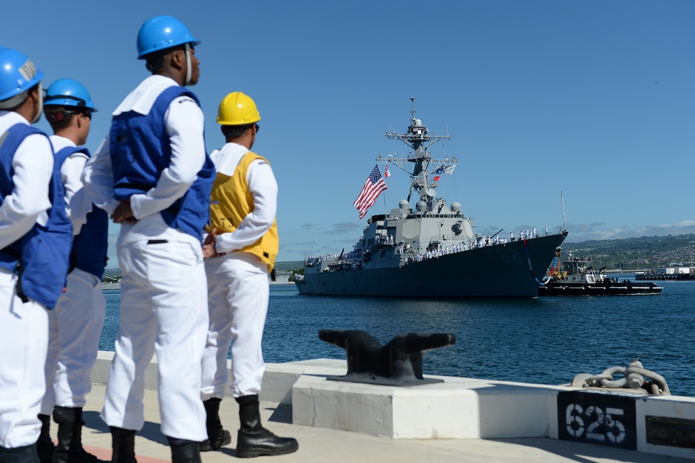 USS Preble returns to Hawaii following independent deployment