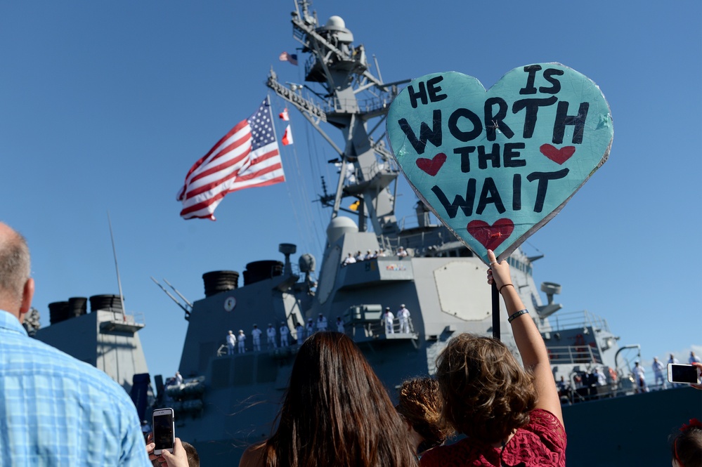 USS Preble returns to Hawaii following independent deployment