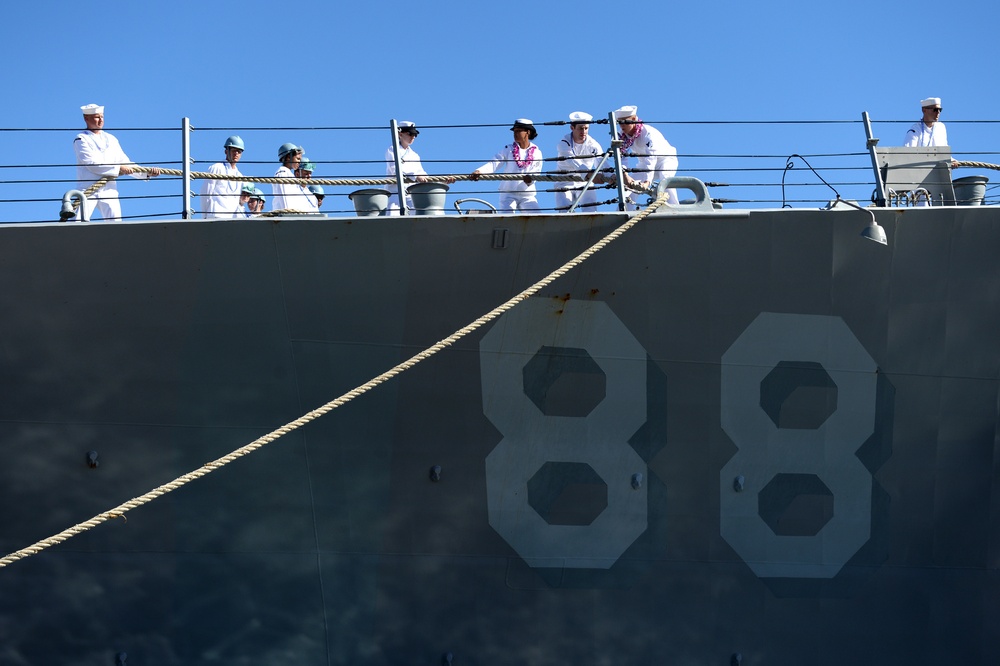 USS Preble returns to Hawaii following independent deployment