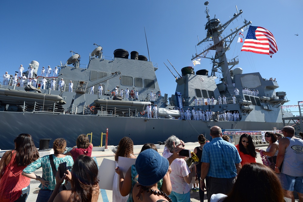 USS Preble returns to Hawaii following independent deployment