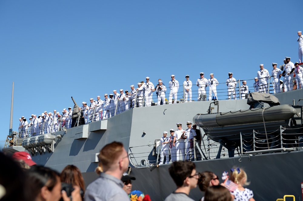 USS Preble returns to Hawaii following independent deployment