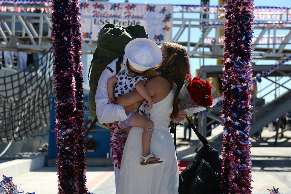 USS Preble returns to Hawaii following independent deployment