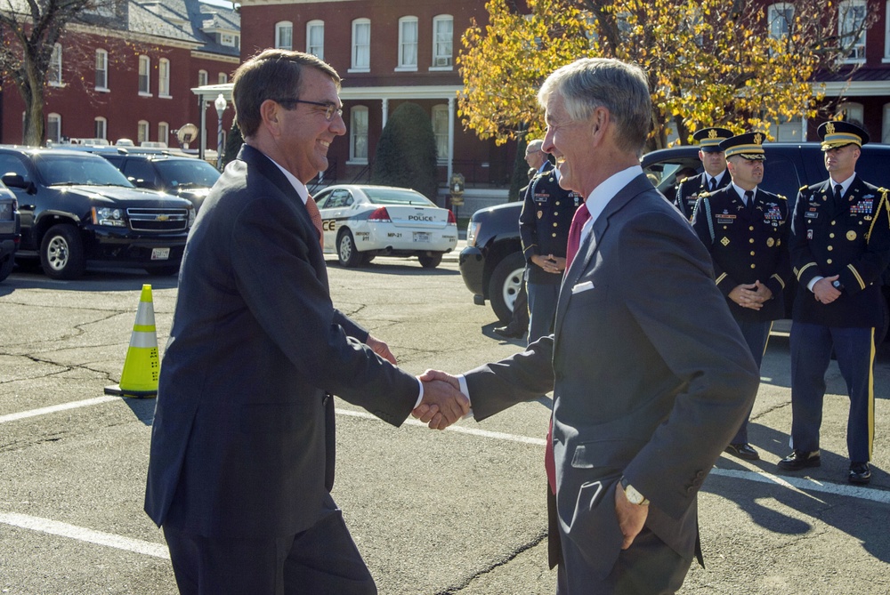 Secretary of defense hosts farewell ceremony for Army Secretary John McHugh