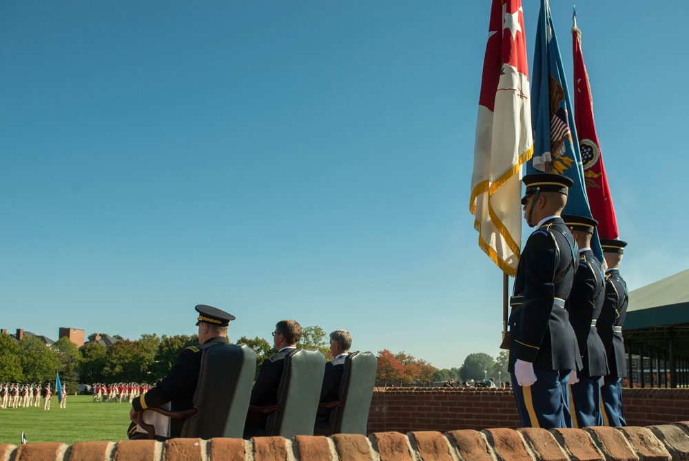 Secretary of defense hosts farewell ceremony for Army Secretary John McHugh