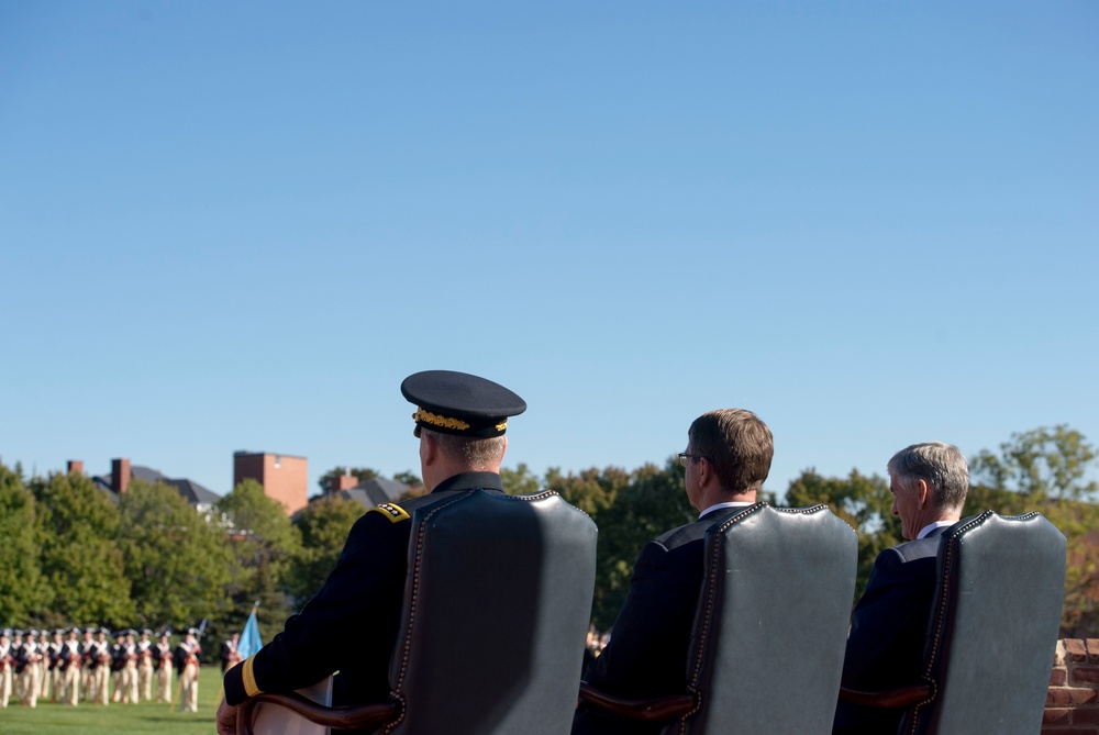 Secretary of defense hosts farewell ceremony for Army Secretary John McHugh